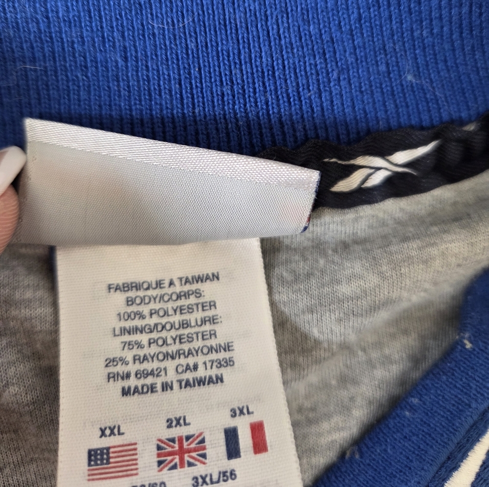 VTG Reebok Scotish‎ Royal Rugby Rampant Lion Windbreaker Pullover, Lined XXL - Picture 8 of 14